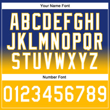 Load image into Gallery viewer, Custom Stitched Royal White-Gold Fade Fashion Sports Pullover Sweatshirt Hoodie