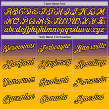 Загрузить изображение в средство просмотра галереи, Custom Stitched Purple Gold-Black Fade Fashion Sports Pullover Sweatshirt Hoodie