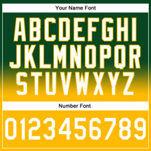 Laden Sie das Bild in den Galerie-Viewer, Custom Stitched Green White-Gold Fade Fashion Sports Pullover Sweatshirt Hoodie