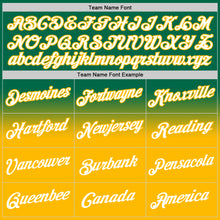 Load image into Gallery viewer, Custom Stitched Kelly Green White-Gold Fade Fashion Sports Pullover Sweatshirt Hoodie