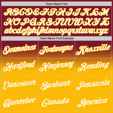 Laden Sie das Bild in den Galerie-Viewer, Custom Stitched Crimson White-Gold Fade Fashion Sports Pullover Sweatshirt Hoodie