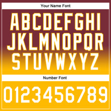 Загрузить изображение в средство просмотра галереи, Custom Stitched Burgundy White-Gold Fade Fashion Sports Pullover Sweatshirt Hoodie