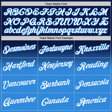 Загрузить изображение в средство просмотра галереи, Custom Stitched Navy White-Powder Blue Fade Fashion Sports Pullover Sweatshirt Hoodie