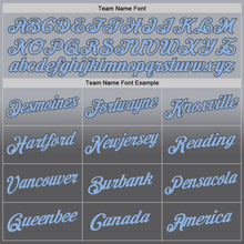 Load image into Gallery viewer, Custom Stitched Gray Light Blue-Steel Gray Fade Fashion Sports Pullover Sweatshirt Hoodie