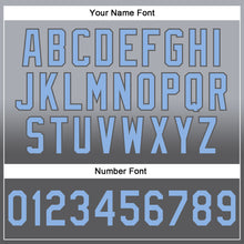 Load image into Gallery viewer, Custom Stitched Gray Light Blue-Steel Gray Fade Fashion Sports Pullover Sweatshirt Hoodie