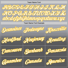 Load image into Gallery viewer, Custom Stitched Gray White Steel Gray-Gold Fade Fashion Sports Pullover Sweatshirt Hoodie