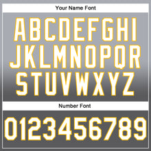 Load image into Gallery viewer, Custom Stitched Gray White Steel Gray-Gold Fade Fashion Sports Pullover Sweatshirt Hoodie