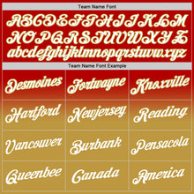 Charger l'image dans la galerie, Custom Stitched Red White-Old Gold Fade Fashion Sports Pullover Sweatshirt Hoodie