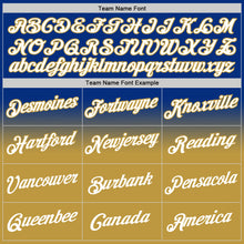 Charger l'image dans la galerie, Custom Stitched Royal White-Old Gold Fade Fashion Sports Pullover Sweatshirt Hoodie