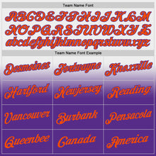 Laden Sie das Bild in den Galerie-Viewer, Custom Stitched White Orange-Purple Fade Fashion Sports Pullover Sweatshirt Hoodie