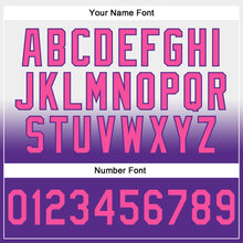 Laden Sie das Bild in den Galerie-Viewer, Custom Stitched White Pink-Purple Fade Fashion Sports Pullover Sweatshirt Hoodie