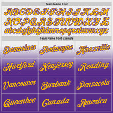 Laden Sie das Bild in den Galerie-Viewer, Custom Stitched White Gold-Purple Fade Fashion Sports Pullover Sweatshirt Hoodie