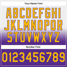 Laden Sie das Bild in den Galerie-Viewer, Custom Stitched White Gold-Purple Fade Fashion Sports Pullover Sweatshirt Hoodie