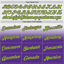 Laden Sie das Bild in den Galerie-Viewer, Custom Stitched White Neon Green-Purple Fade Fashion Sports Pullover Sweatshirt Hoodie