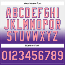 Laden Sie das Bild in den Galerie-Viewer, Custom Stitched White Medium Pink-Purple Fade Fashion Sports Pullover Sweatshirt Hoodie