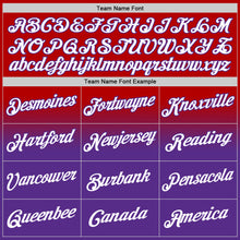 Charger l'image dans la galerie, Custom Stitched Red White-Purple Fade Fashion Sports Pullover Sweatshirt Hoodie