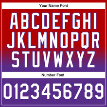 Charger l'image dans la galerie, Custom Stitched Red White-Purple Fade Fashion Sports Pullover Sweatshirt Hoodie