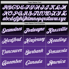 Laden Sie das Bild in den Galerie-Viewer, Custom Stitched Black White-Purple Fade Fashion Sports Pullover Sweatshirt Hoodie