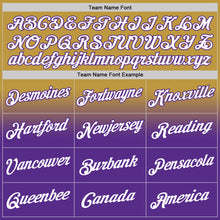 Laden Sie das Bild in den Galerie-Viewer, Custom Stitched Old Gold White-Purple Fade Fashion Sports Pullover Sweatshirt Hoodie