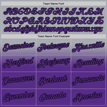 Load image into Gallery viewer, Custom Stitched Gray Purple-Black Fade Fashion Sports Pullover Sweatshirt Hoodie