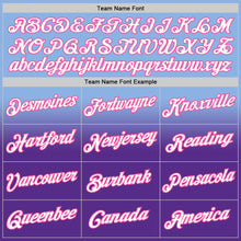 Laden Sie das Bild in den Galerie-Viewer, Custom Stitched Light Blue White Purple-Pink Fade Fashion Sports Pullover Sweatshirt Hoodie