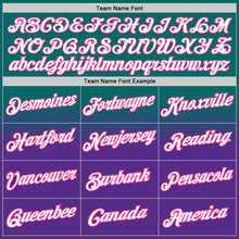 Load image into Gallery viewer, Custom Stitched Teal White Purple-Pink Fade Fashion Sports Pullover Sweatshirt Hoodie