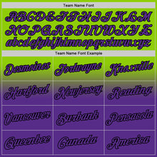 Load image into Gallery viewer, Custom Stitched Neon Green Purple-Black Fade Fashion Sports Pullover Sweatshirt Hoodie