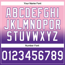 Laden Sie das Bild in den Galerie-Viewer, Custom Stitched Light Pink White-Purple Fade Fashion Sports Pullover Sweatshirt Hoodie