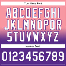 Laden Sie das Bild in den Galerie-Viewer, Custom Stitched Medium Pink White-Purple Fade Fashion Sports Pullover Sweatshirt Hoodie