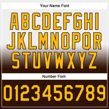 Laden Sie das Bild in den Galerie-Viewer, Custom Stitched White Gold-Brown Fade Fashion Sports Pullover Sweatshirt Hoodie