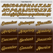 Laden Sie das Bild in den Galerie-Viewer, Custom Stitched White Old Gold-Brown Fade Fashion Sports Pullover Sweatshirt Hoodie