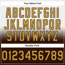 Laden Sie das Bild in den Galerie-Viewer, Custom Stitched White Old Gold-Brown Fade Fashion Sports Pullover Sweatshirt Hoodie