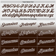 Laden Sie das Bild in den Galerie-Viewer, Custom Stitched White Brown Fade Fashion Sports Pullover Sweatshirt Hoodie