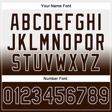 Laden Sie das Bild in den Galerie-Viewer, Custom Stitched White Brown Fade Fashion Sports Pullover Sweatshirt Hoodie