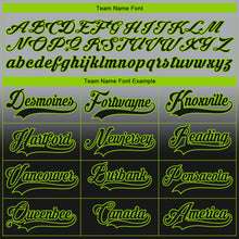 Laden Sie das Bild in den Galerie-Viewer, Custom Gray Black-Neon Green Fade Fashion Hockey Lace Neck Jersey