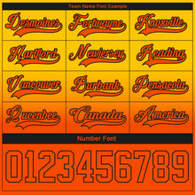 Charger l'image dans la galerie, Custom Yellow Orange-Black Fade Fashion Hockey Lace Neck Jersey