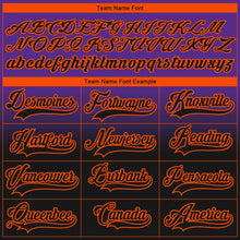 Charger l'image dans la galerie, Custom Purple Black-Orange Fade Fashion Hockey Lace Neck Jersey