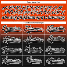 Charger l'image dans la galerie, Custom Orange Black-White Fade Fashion Hockey Lace Neck Jersey