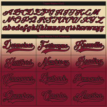 Charger l'image dans la galerie, Custom Cream Crimson-Black Fade Fashion Hockey Lace Neck Jersey