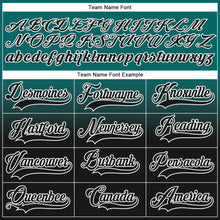 Загрузить изображение в средство просмотра галереи, Custom Teal Black-White Fade Fashion Hockey Lace Neck Jersey