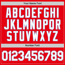 Загрузить изображение в средство просмотра галереи, Custom Fire Red White-Light Blue Authentic Baseball Jersey