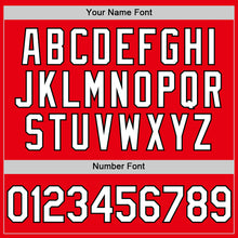 Laden Sie das Bild in den Galerie-Viewer, Custom Fire Red White-Black Authentic Baseball Jersey