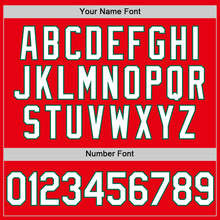 Загрузить изображение в средство просмотра галереи, Custom Fire Red White-Kelly Green Authentic Baseball Jersey