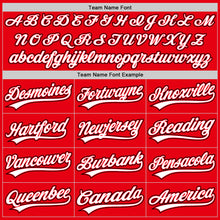 Laden Sie das Bild in den Galerie-Viewer, Custom Fire Red White-Black Authentic Baseball Jersey