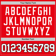 Charger l'image dans la galerie, Custom Fire Red White-Black Authentic Basketball Jersey