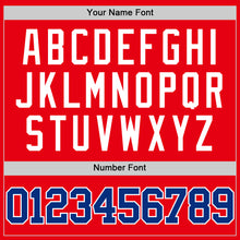 Charger l'image dans la galerie, Custom Fire Red Royal-White Authentic Basketball Jersey