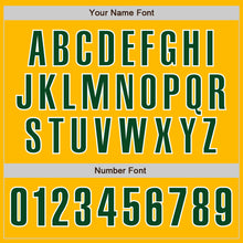 Загрузить изображение в средство просмотра галереи, Custom Gold Green-White Authentic Baseball Jersey