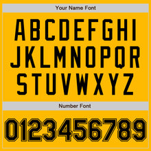 Laden Sie das Bild in den Galerie-Viewer, Custom Gold Black Authentic Baseball Jersey