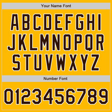 Laden Sie das Bild in den Galerie-Viewer, Custom Gold Brown-White Authentic Baseball Jersey