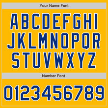 Laden Sie das Bild in den Galerie-Viewer, Custom Gold Royal-White Authentic Baseball Jersey